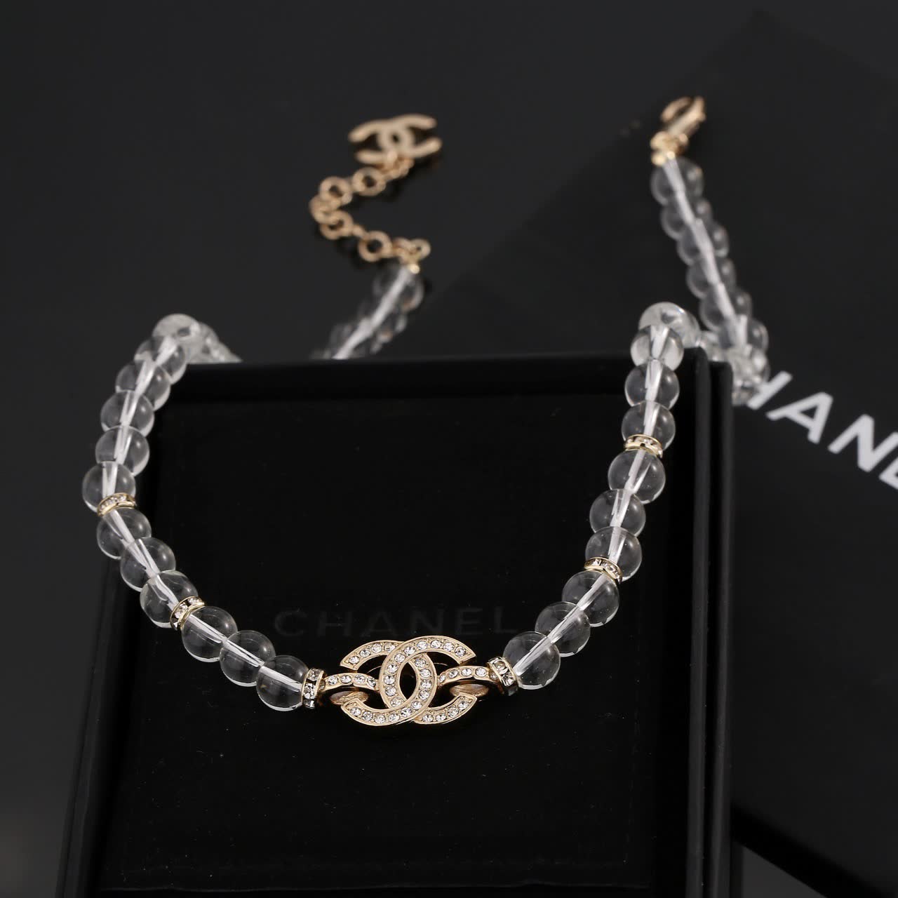 Chanel Crystal Beaded Necklace