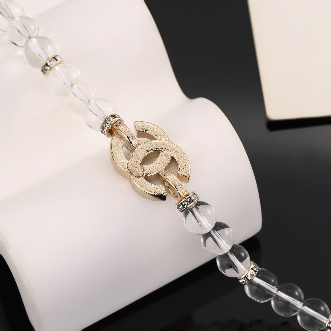 Chanel Crystal Beaded Necklace