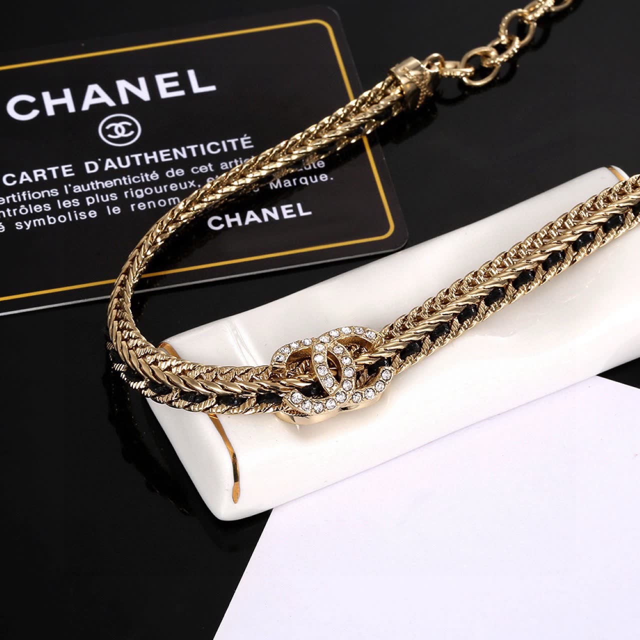 Chanel Necklace with CC Logo