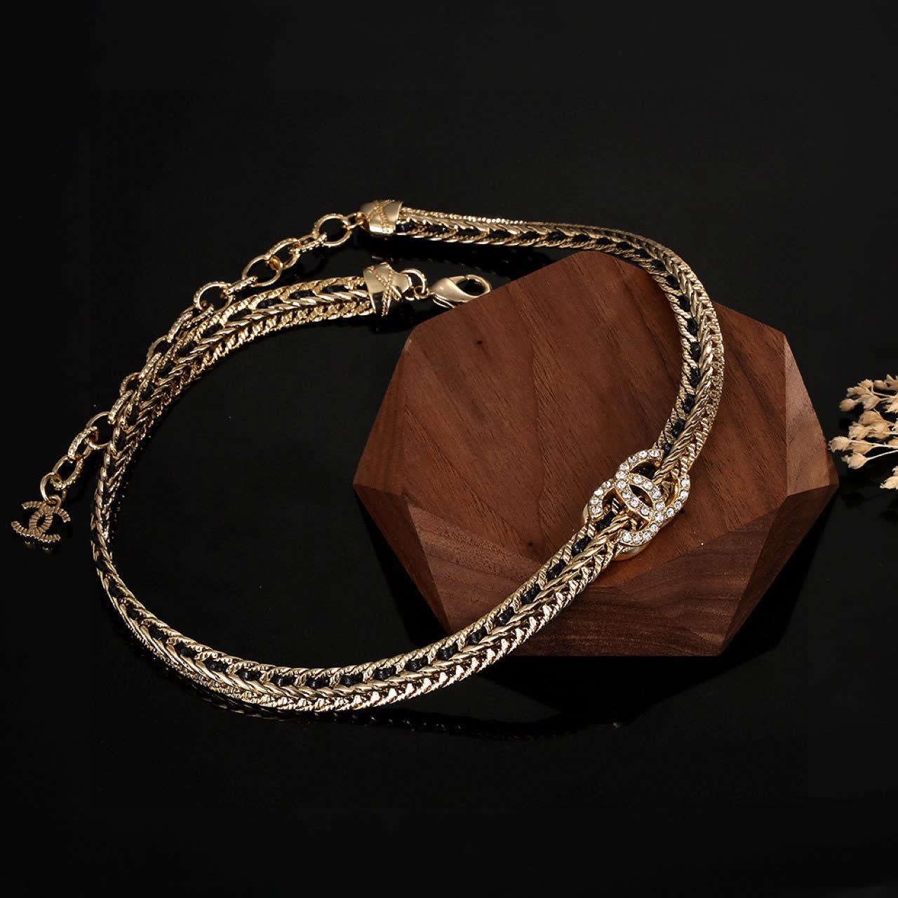 Chanel Necklace with CC Logo