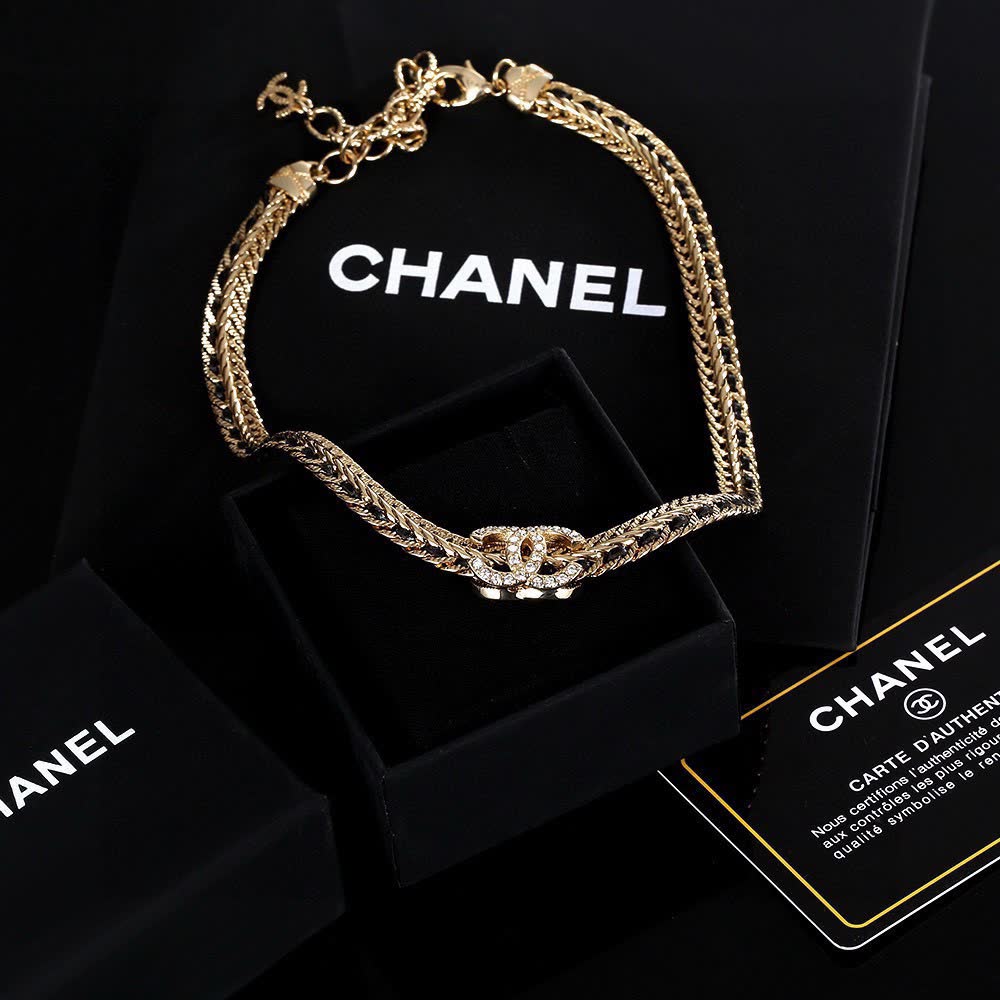 Chanel Necklace with CC Logo