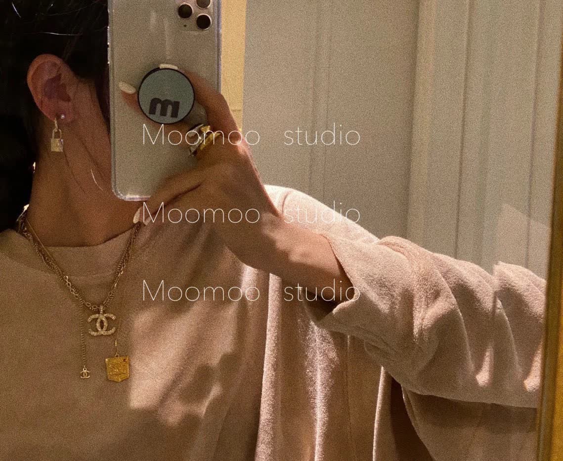 Chanel CC Logo Gold Plated Necklace