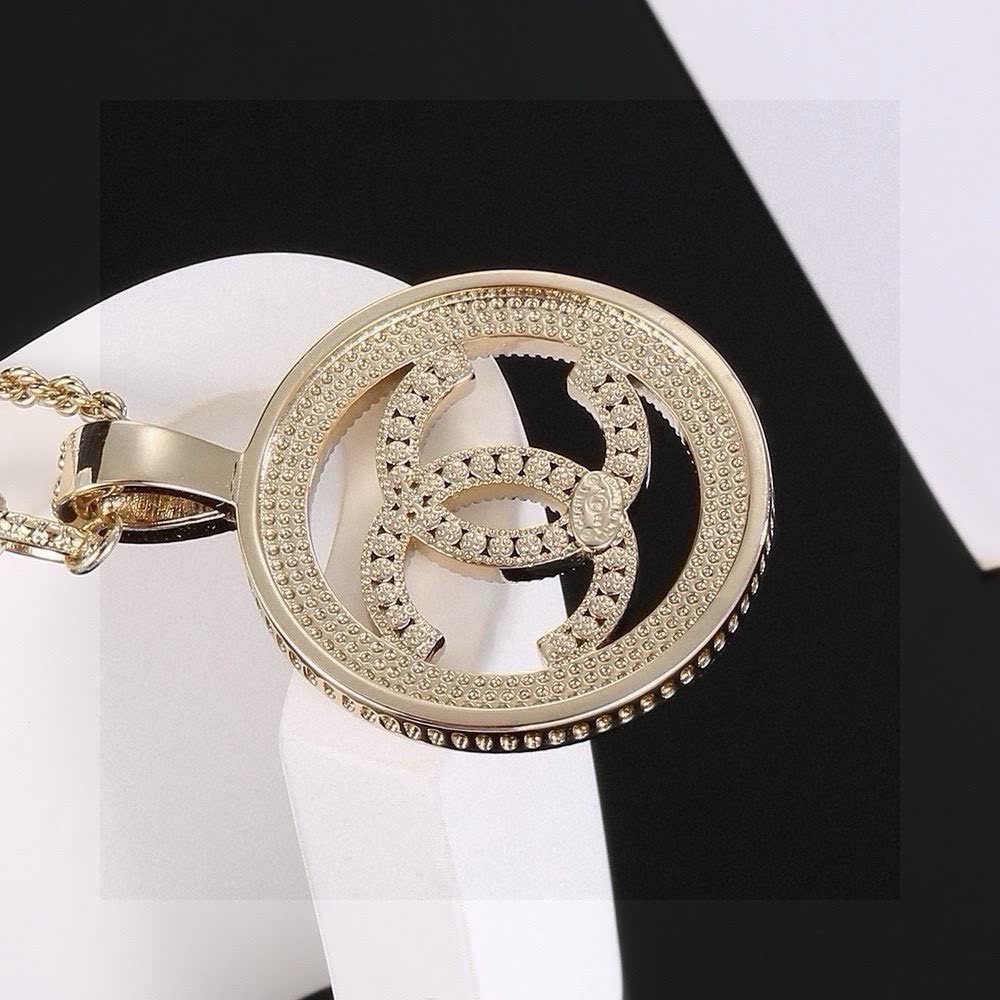 Chanel CC Logo Pendant Necklace