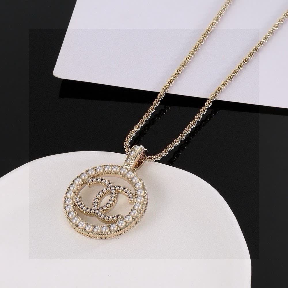 Chanel CC Logo Pendant Necklace