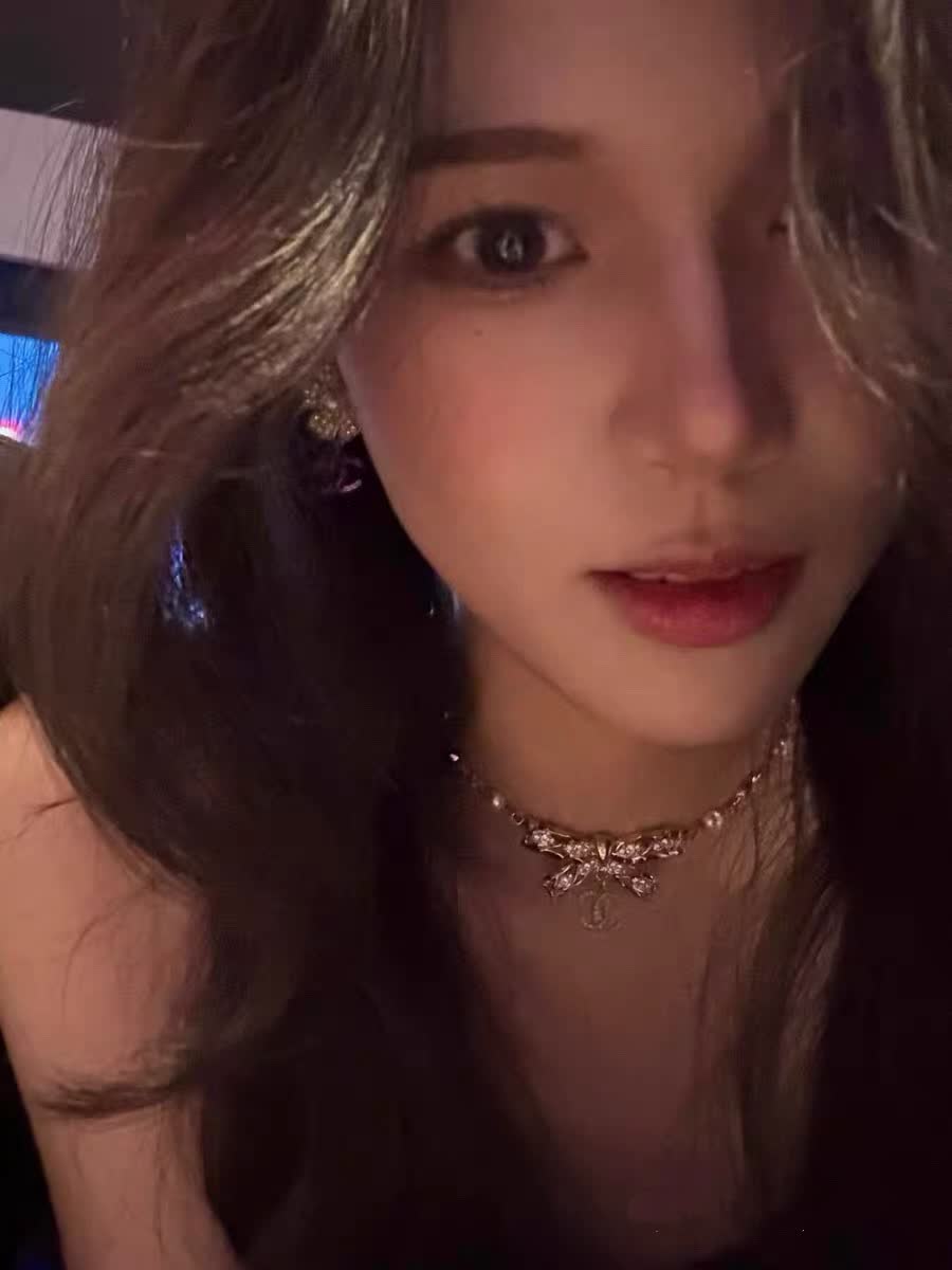 Chanel Pearl and Crystal Bow Necklace