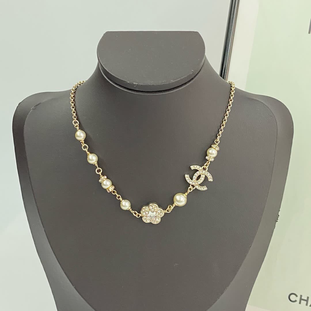 Chanel Anklet with Pearls and CC Logo