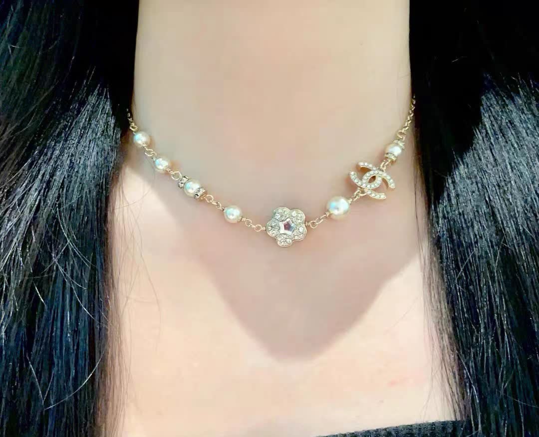 Chanel Anklet with Pearls and CC Logo