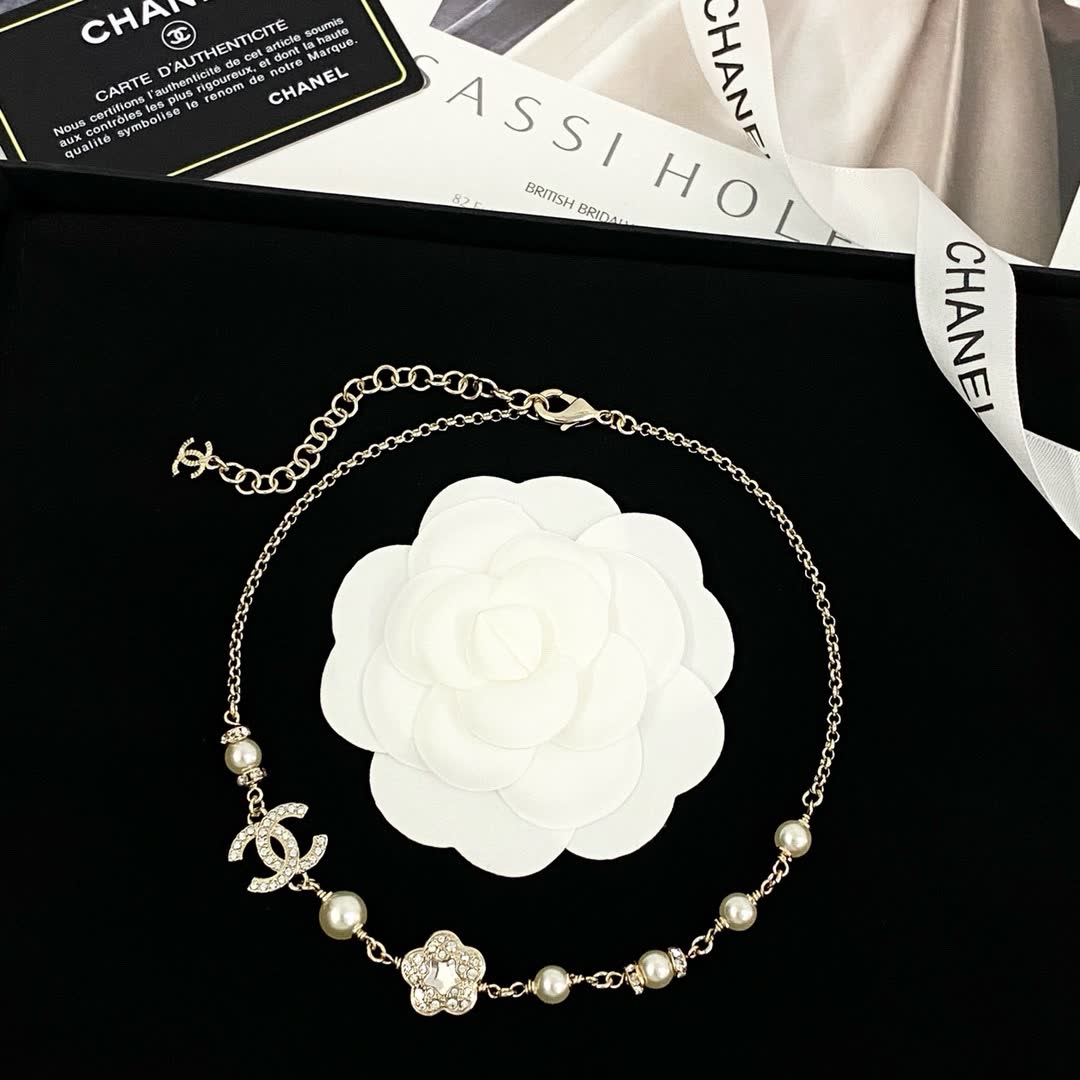 Chanel Anklet with Pearls and CC Logo