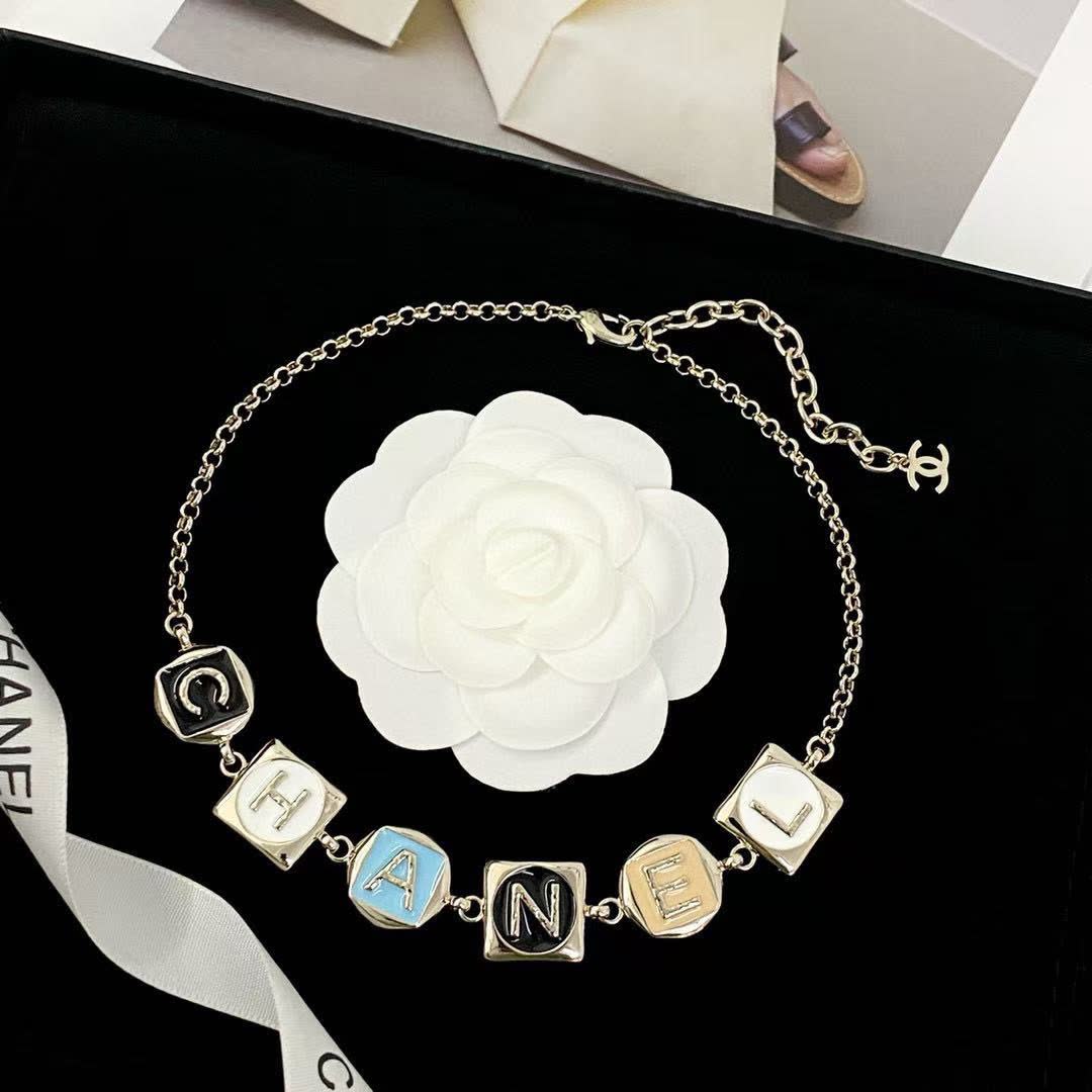 Chanel CC Logo Necklace