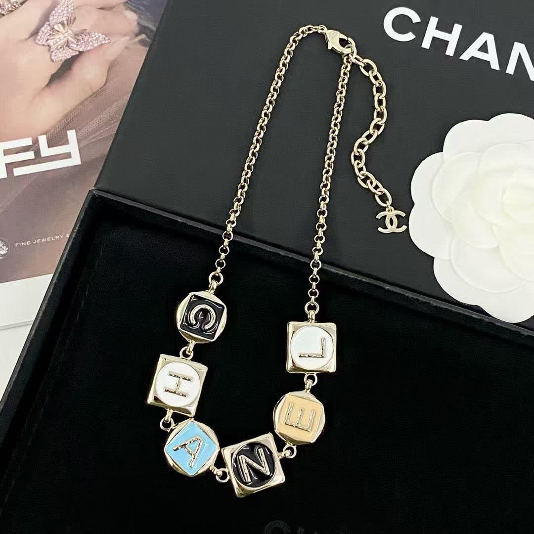Chanel CC Logo Necklace