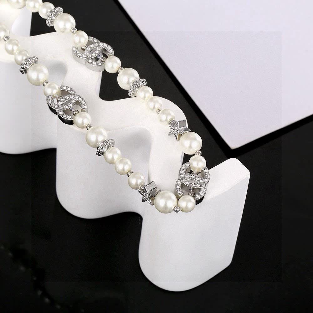Chanel Pearl and Crystal Necklace