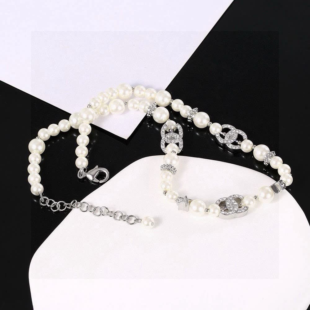 Chanel Pearl and Crystal Necklace