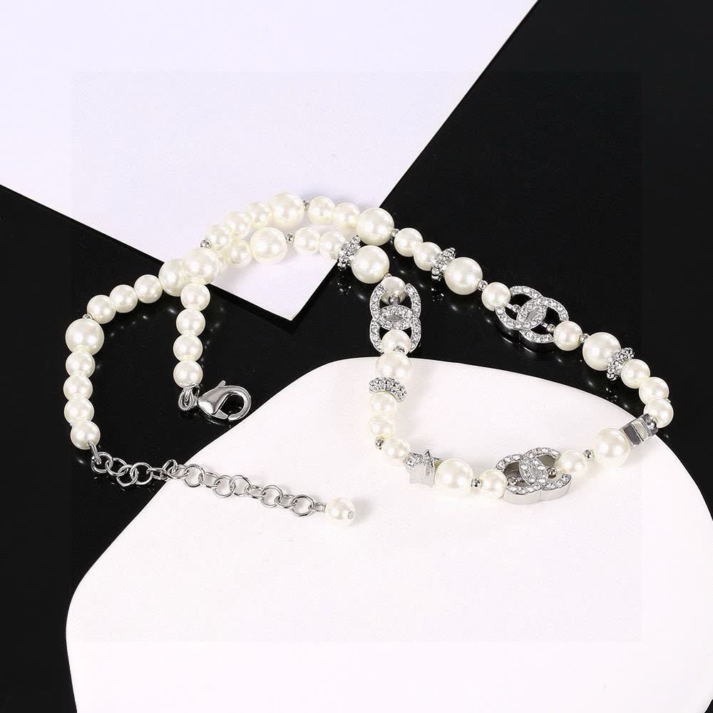 Chanel Pearl and Crystal Necklace