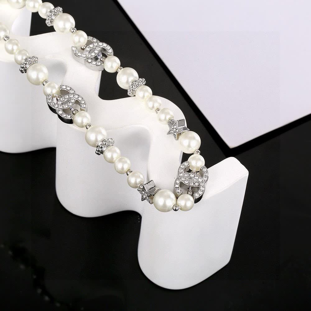 Chanel Pearl and Crystal Necklace
