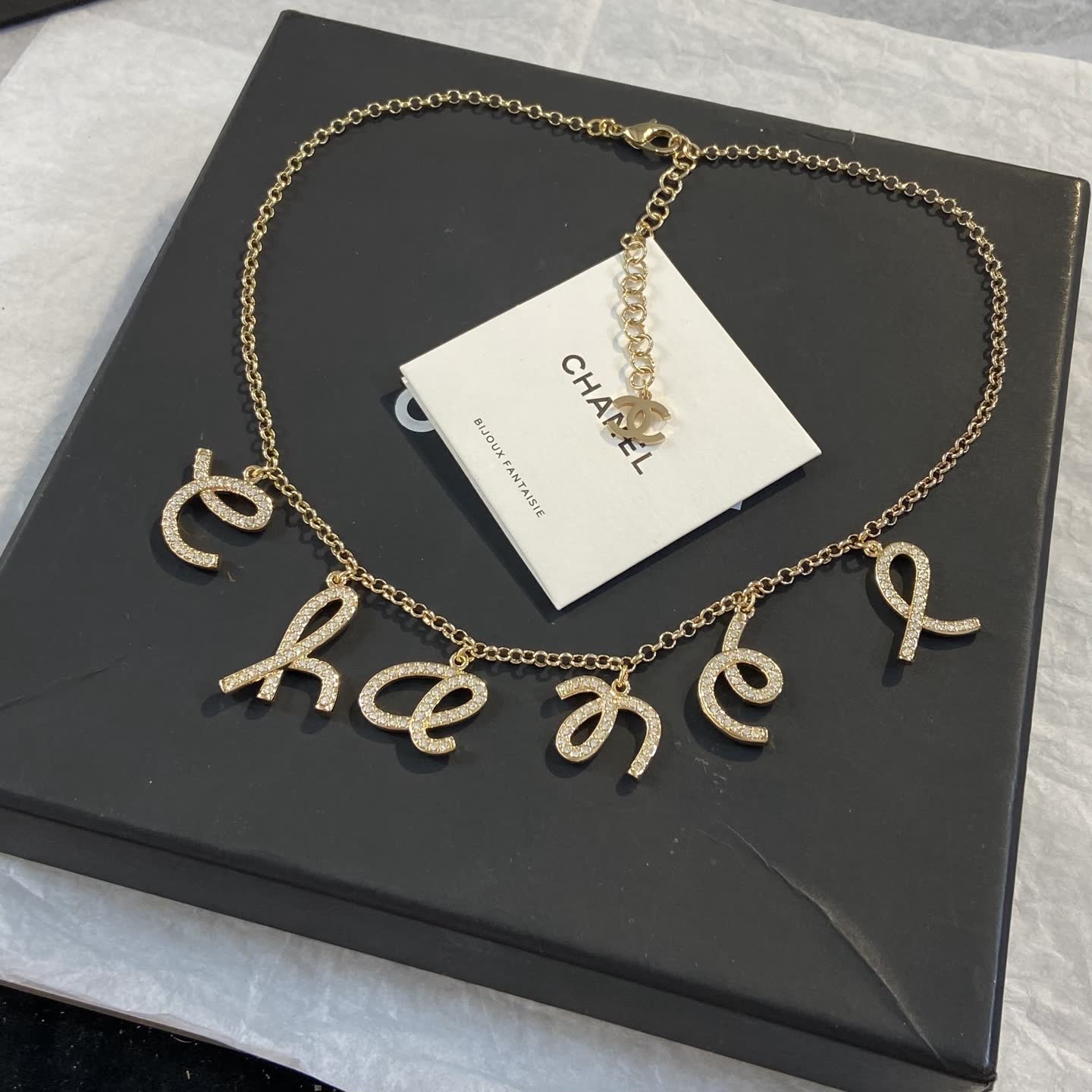 Chanel Gold-tone 'Chanel' Necklace