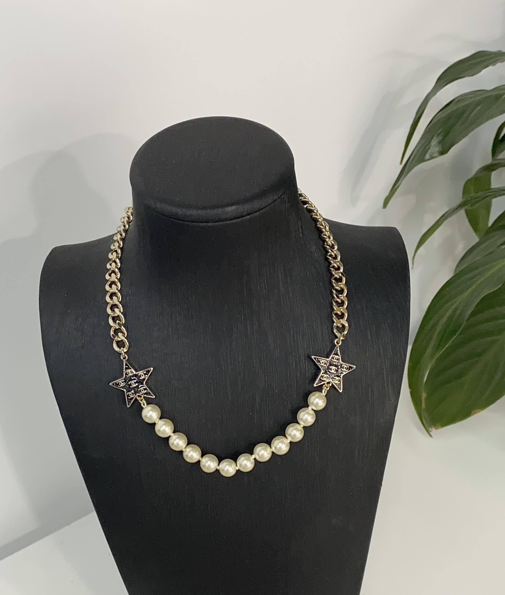Chanel Star and Pearl Necklace Chanel Star and Pearl Necklace