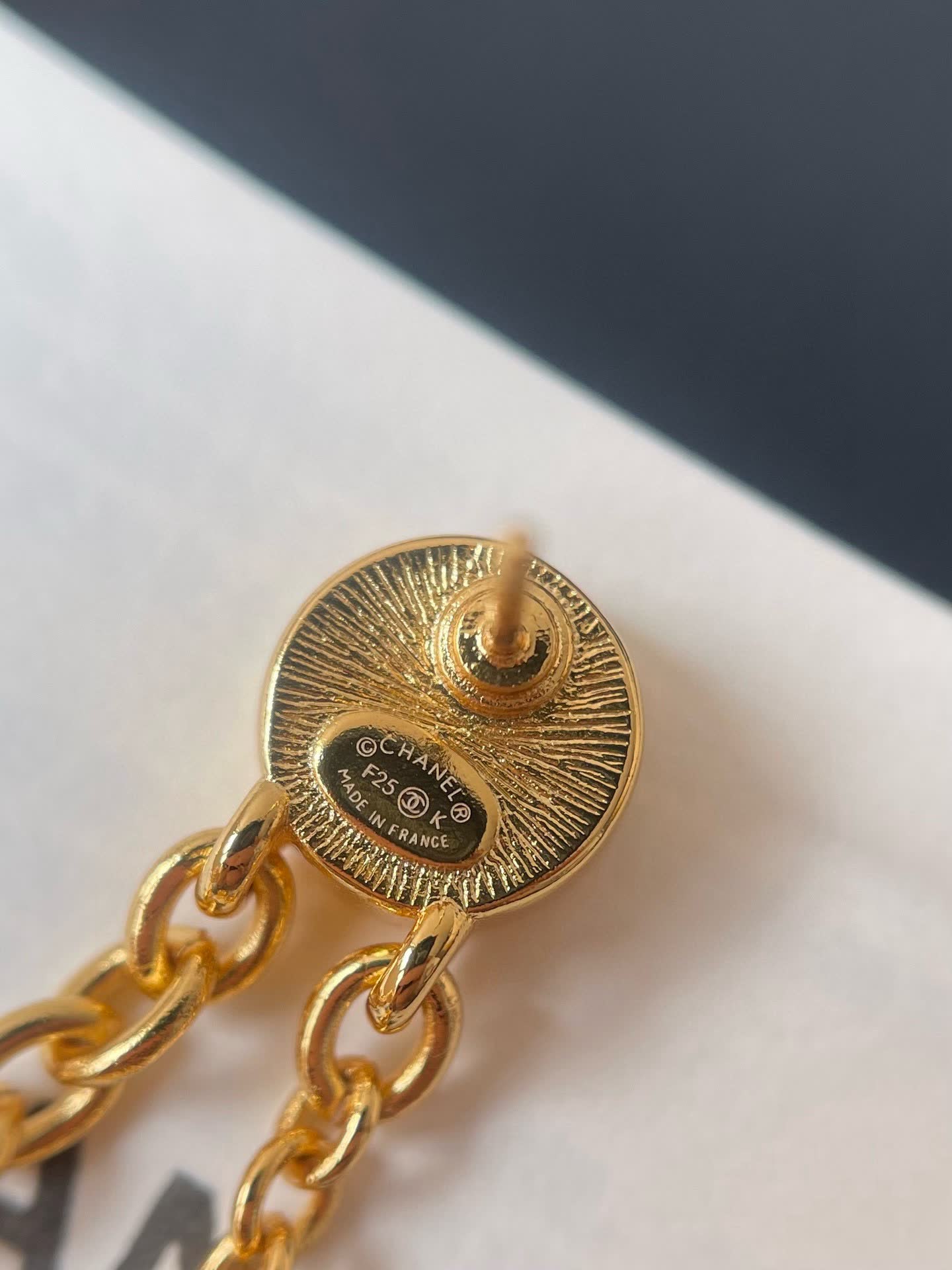 Chanel CC Logo Pearl and Star Necklace