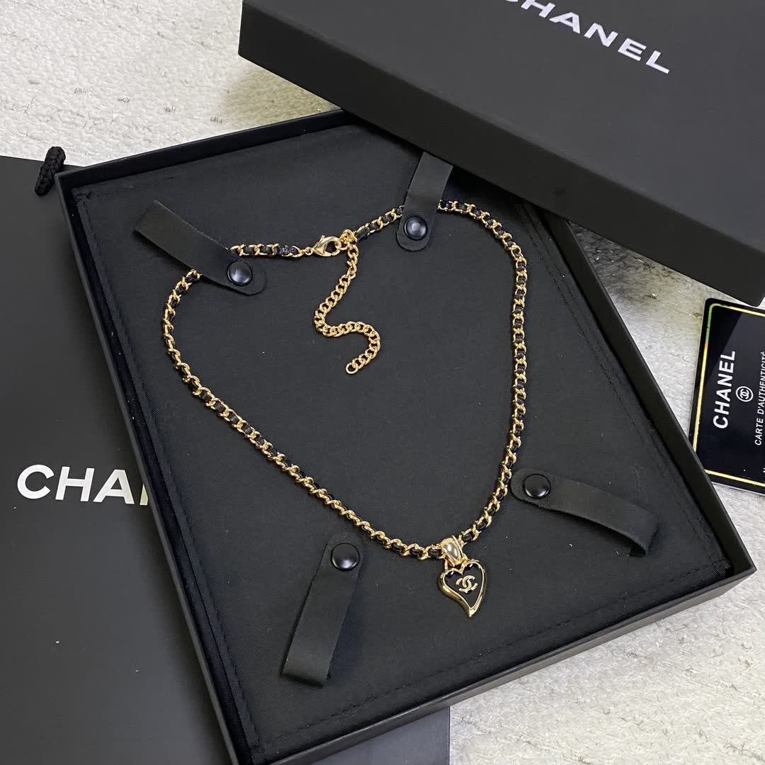 Chanel Heart Pendant Necklace