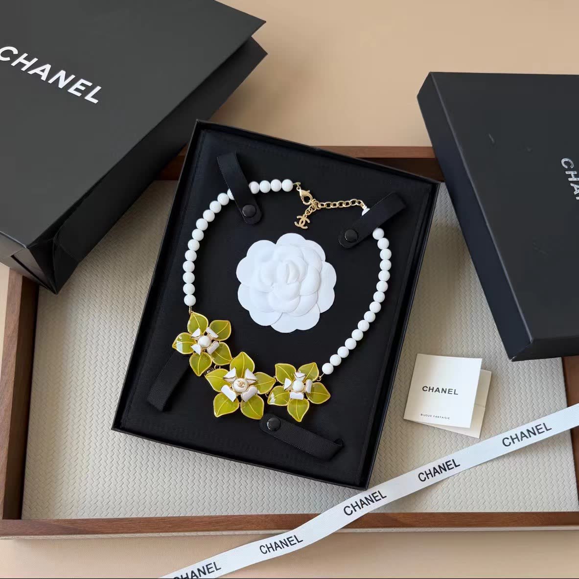 Chanel Yellow Flower Necklace