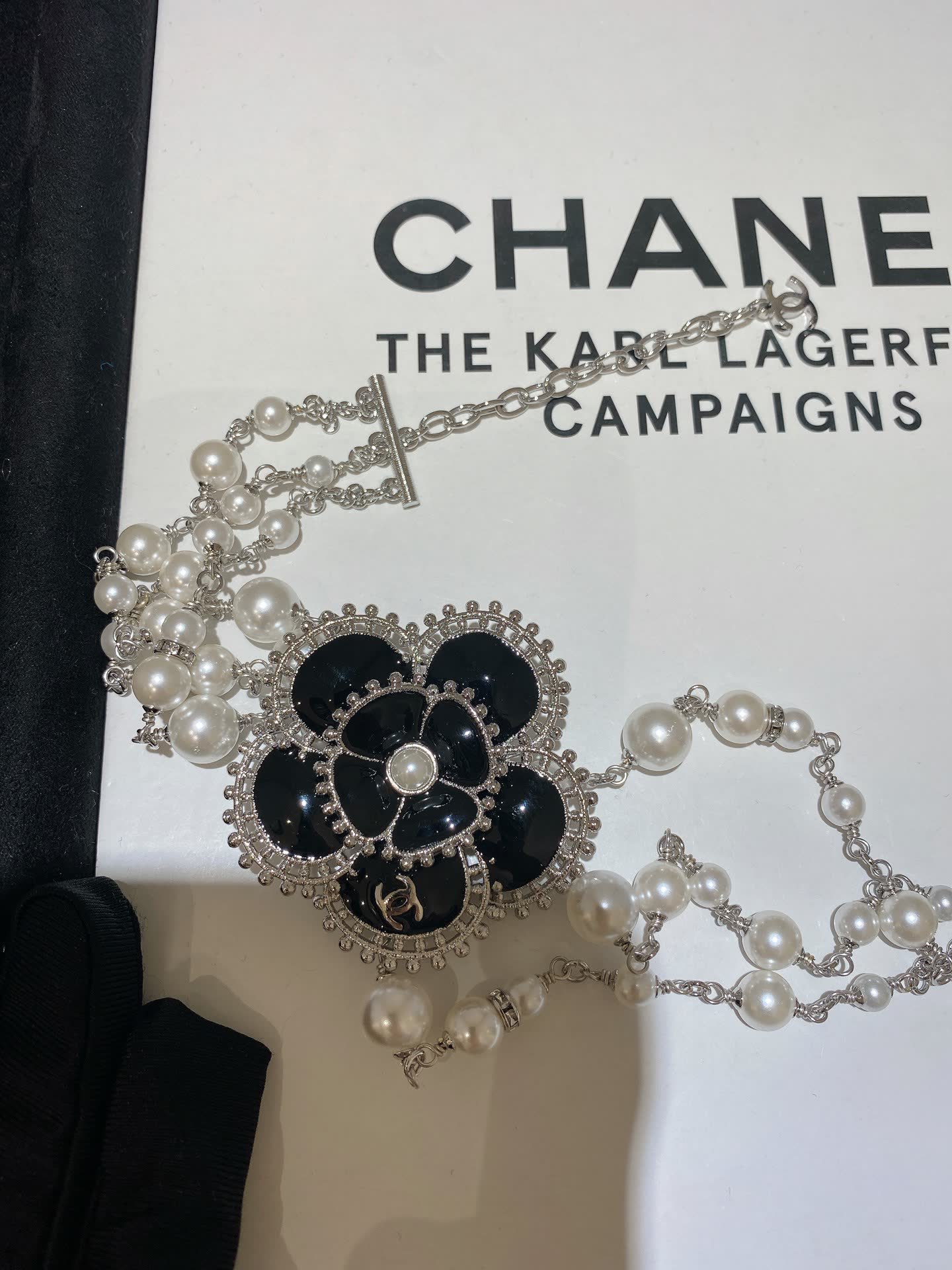 Chanel Pearl and Crystal Necklace