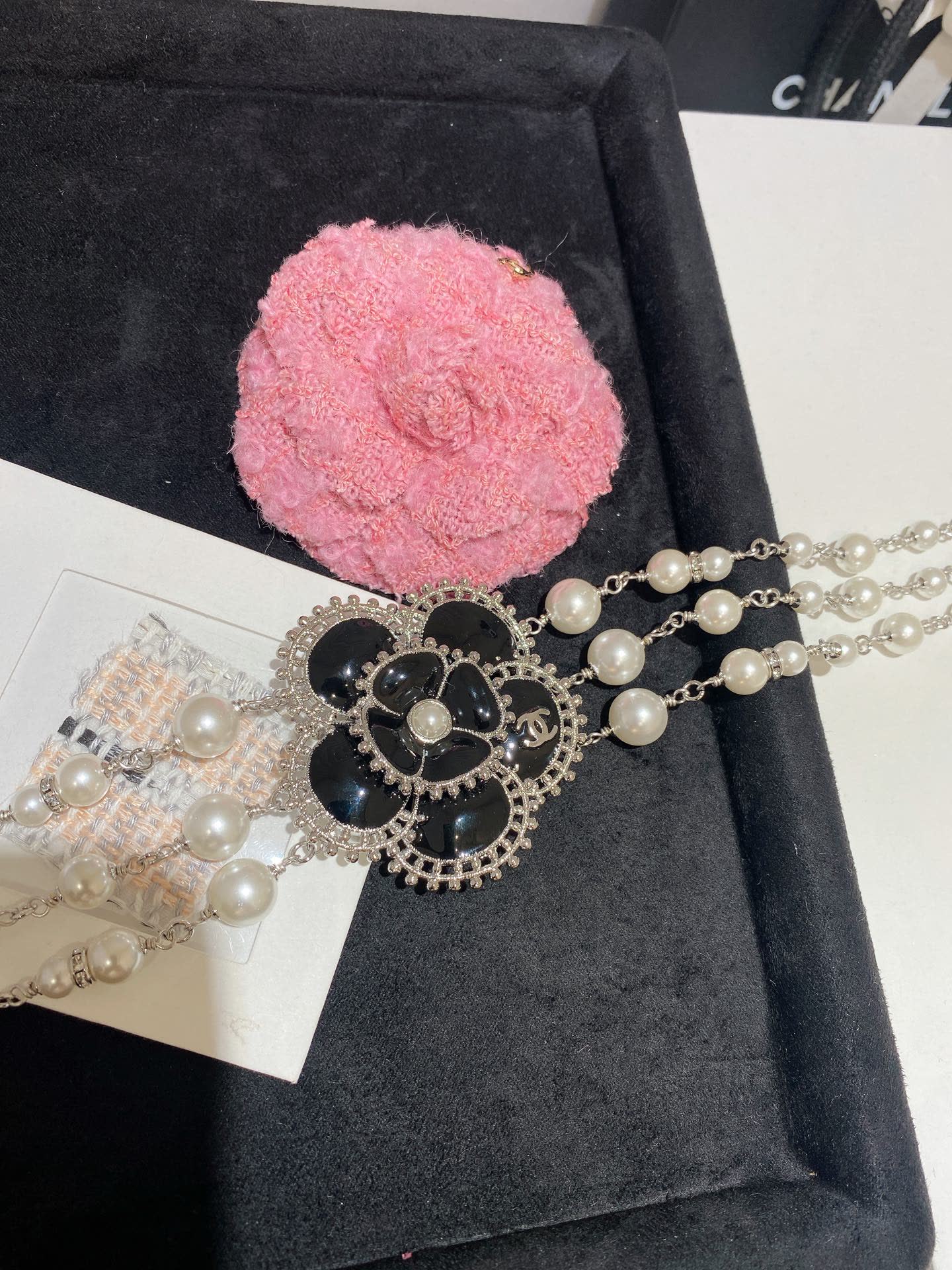 Chanel Pearl and Crystal Necklace