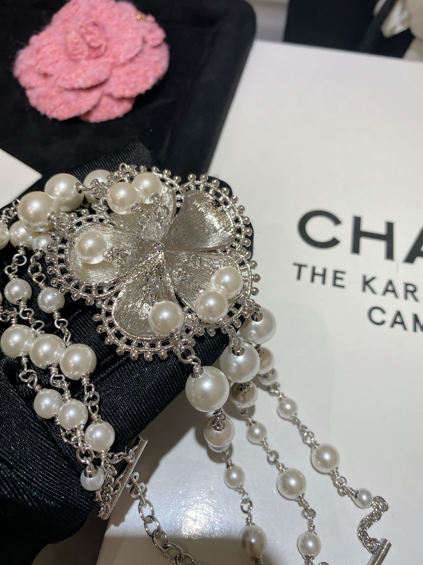 Chanel Pearl and Crystal Necklace