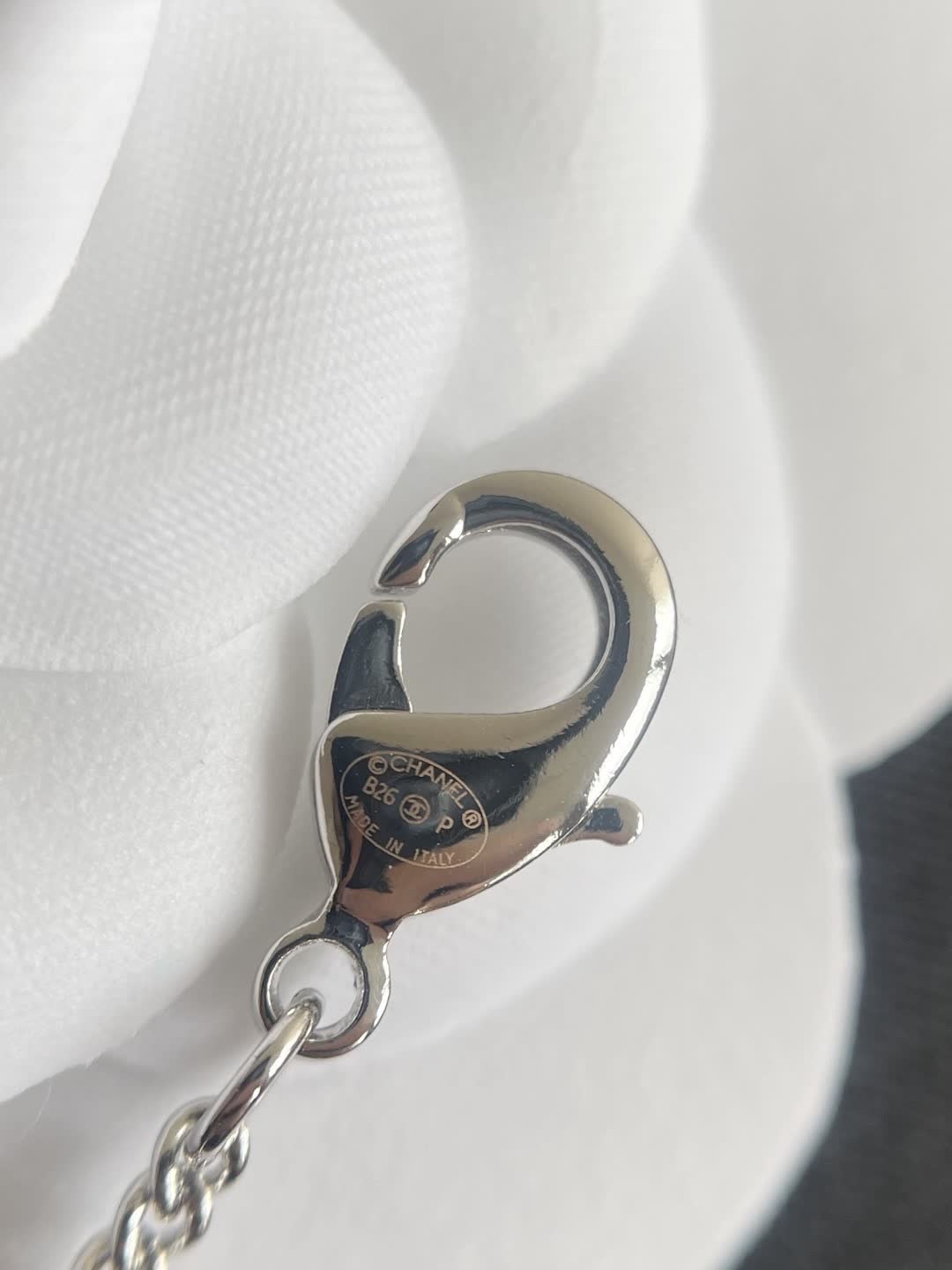 Chanel Silver Heart Pendant Necklace