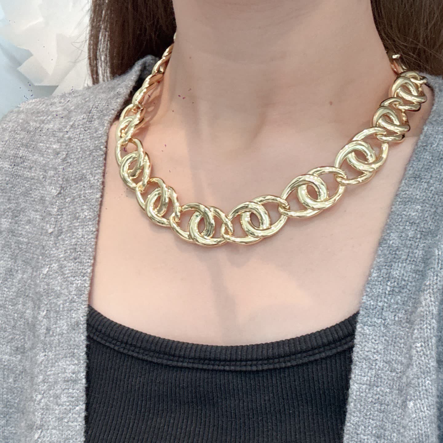 Chanel Gold-Plated Chunky Link Necklace