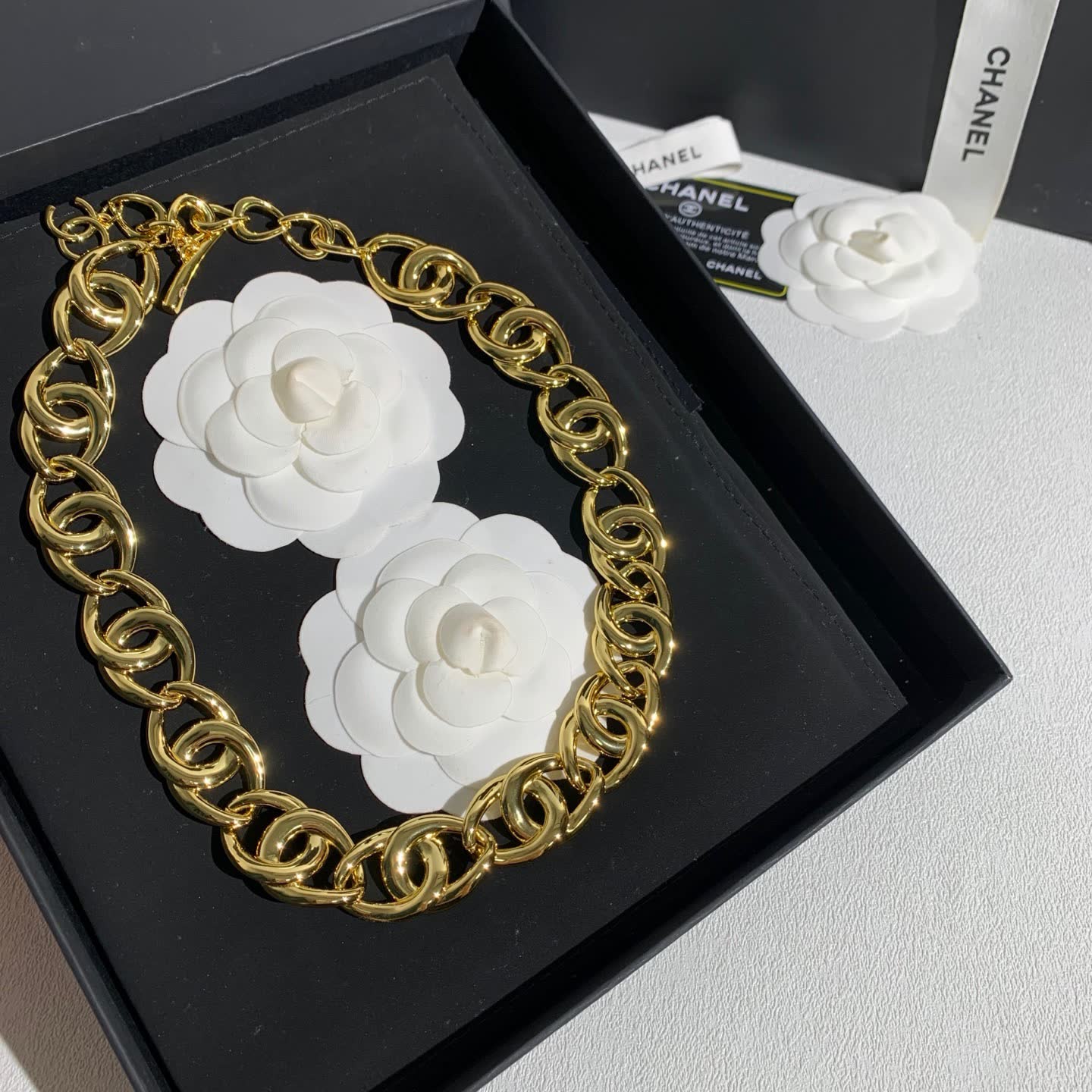 Chanel Gold-Plated Chunky Link Necklace