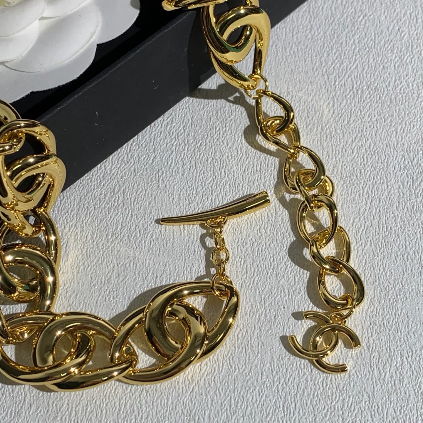 Chanel Gold-Plated Chunky Link Necklace
