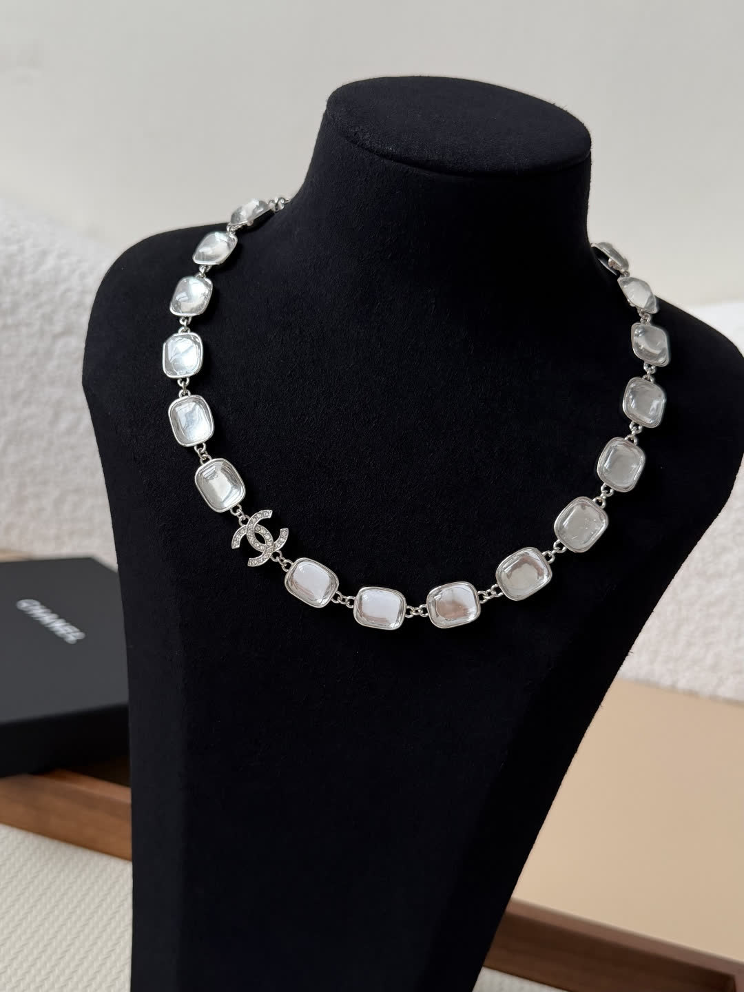 Chanel Crystal Necklace and Bracelet Set