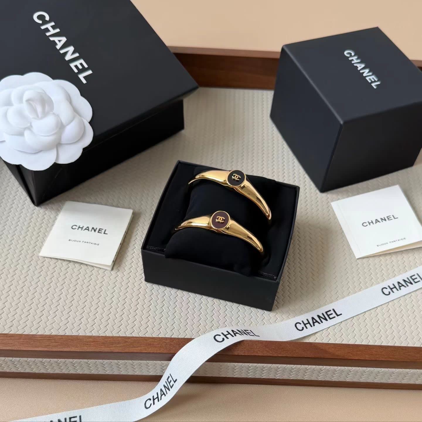 Chanel Gold Coin Necklace and Bracelet Set