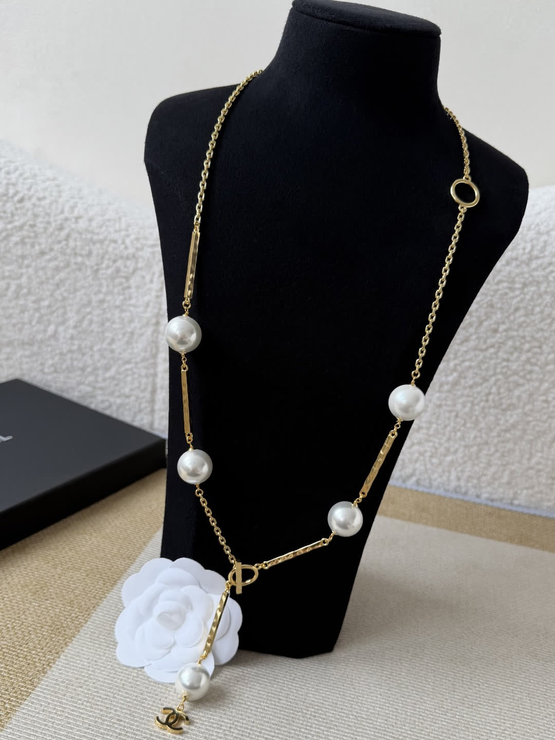 Chanel Pearl and Gold Necklace