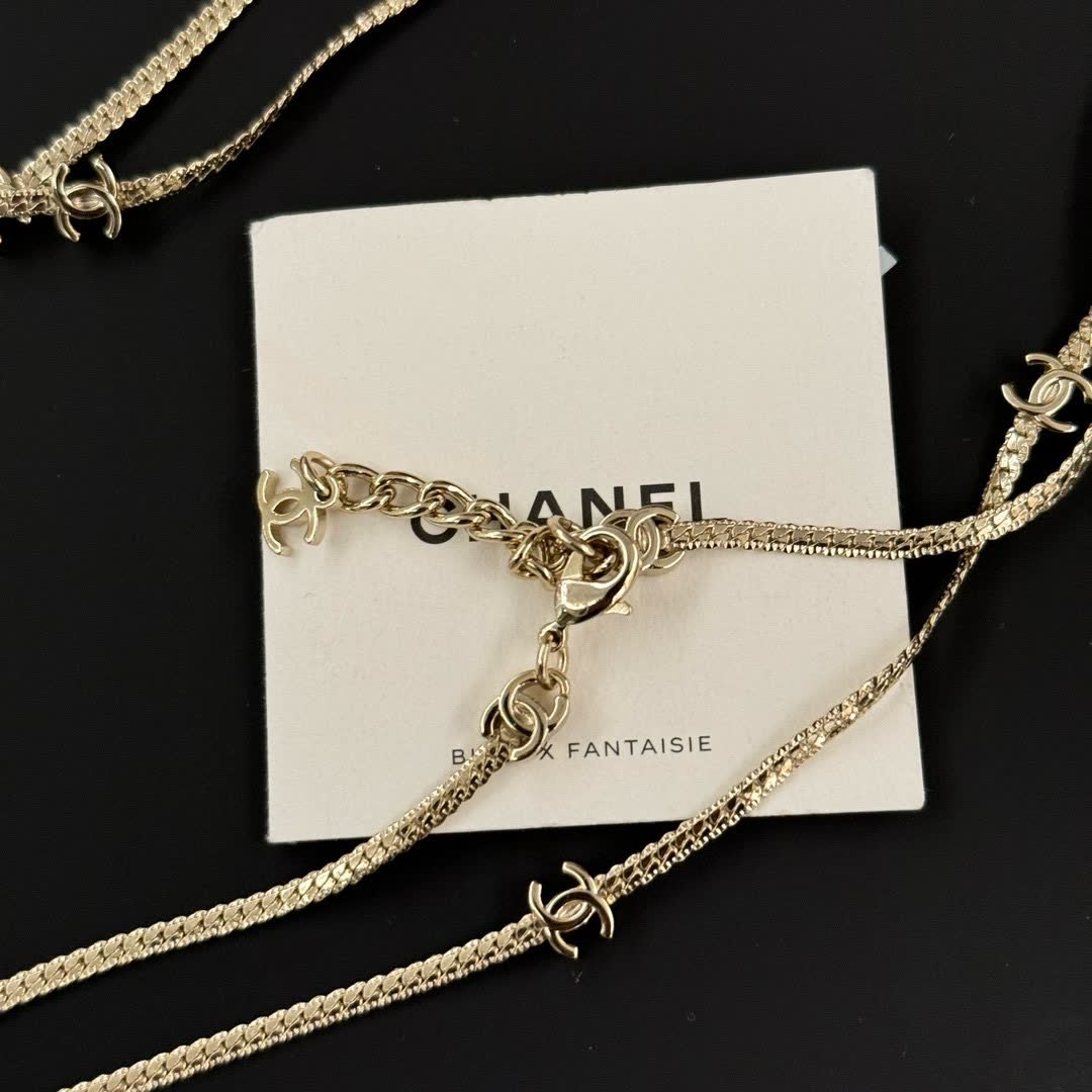 Chanel CC Logo Chain Necklace