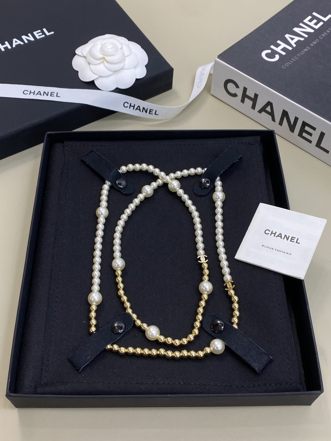 Chanel Double-Strand Pearl Necklace