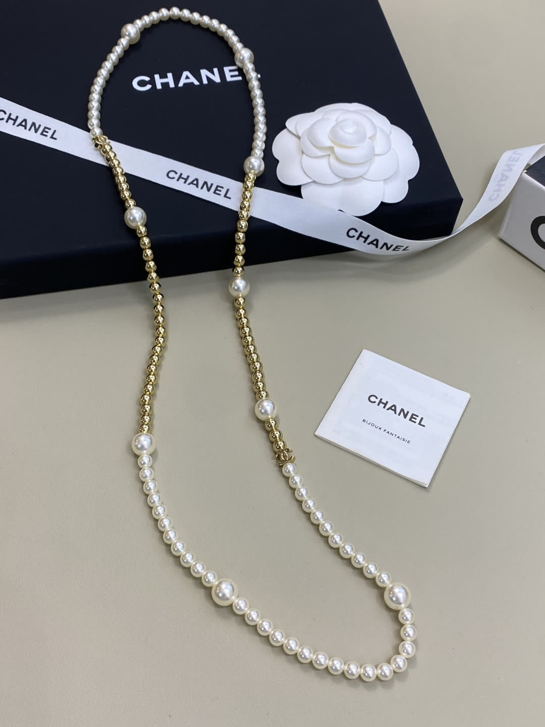 Chanel Double-Strand Pearl Necklace