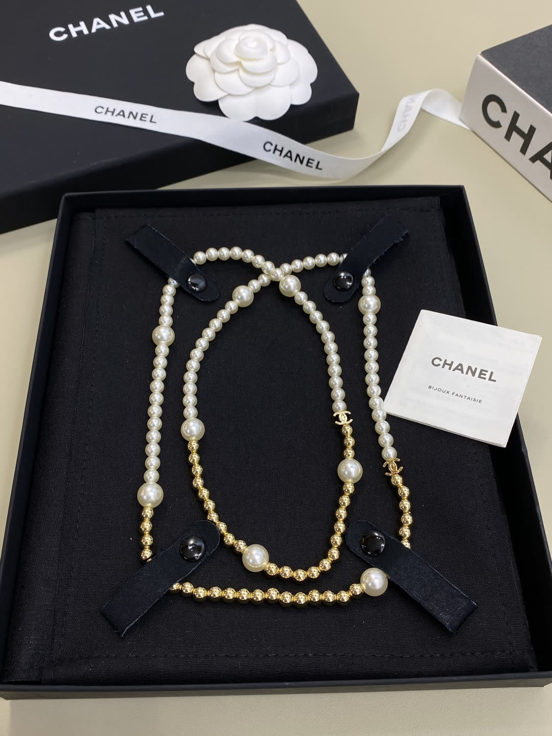 Chanel Double-Strand Pearl Necklace