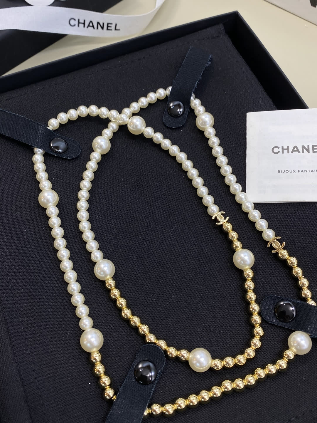 Chanel Double-Strand Pearl Necklace