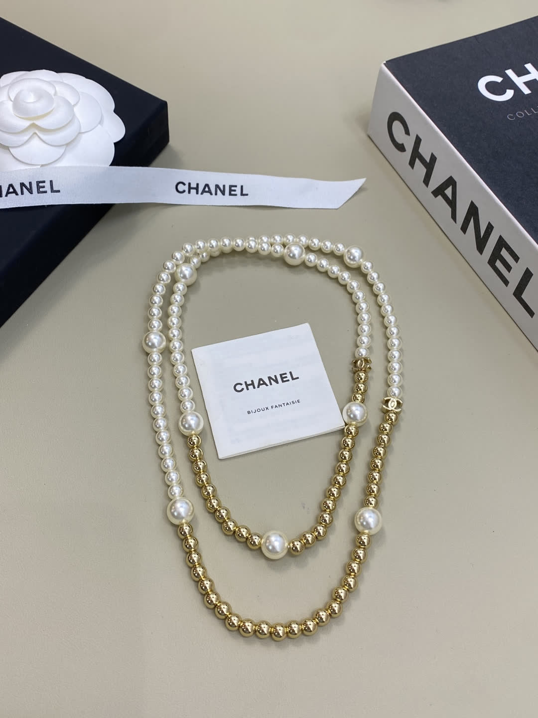 Chanel Double-Strand Pearl Necklace
