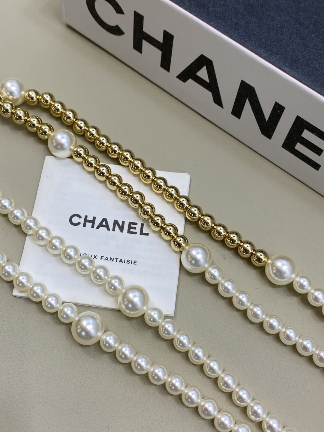 Chanel Double-Strand Pearl Necklace