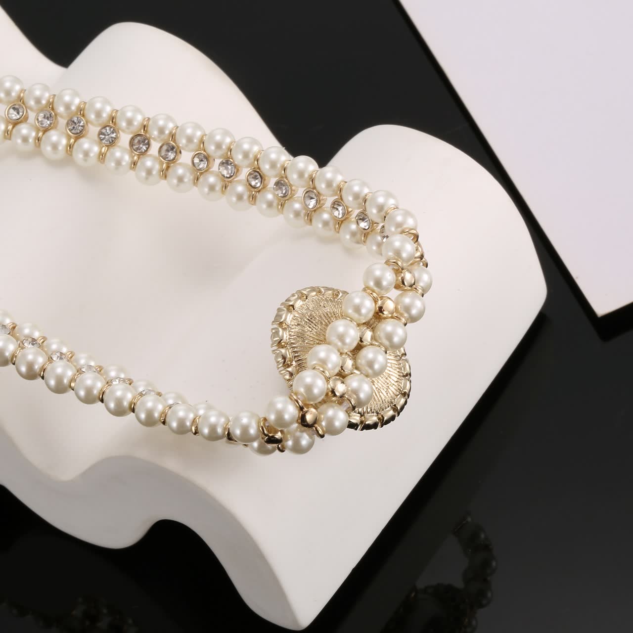 Chanel Pearl and Crystal Bracelet