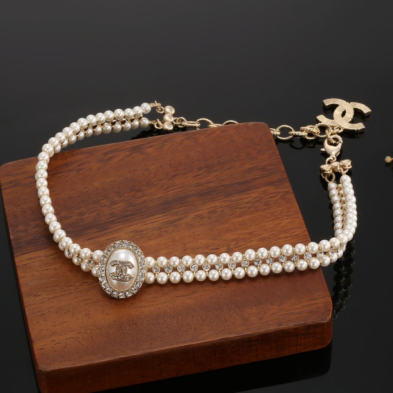 Chanel Pearl and Crystal Bracelet