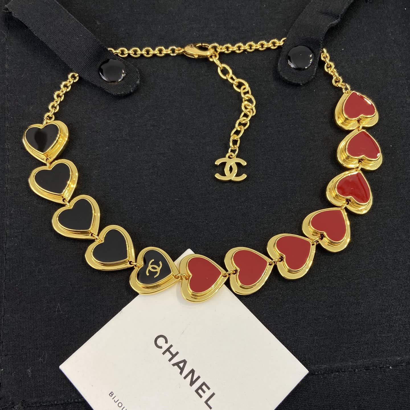 Chanel Heart Link Necklace