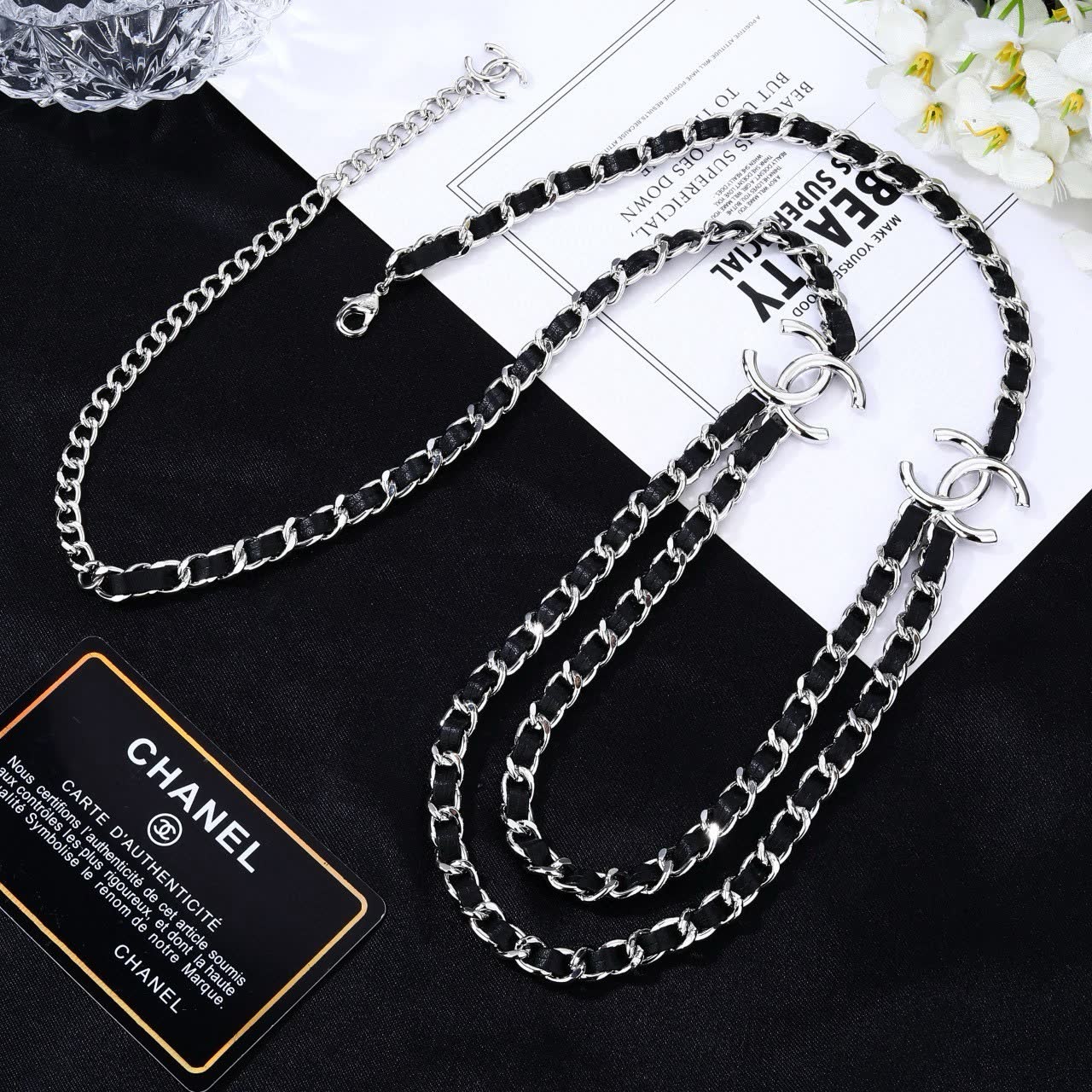 Chanel CC Logo Chain Necklace