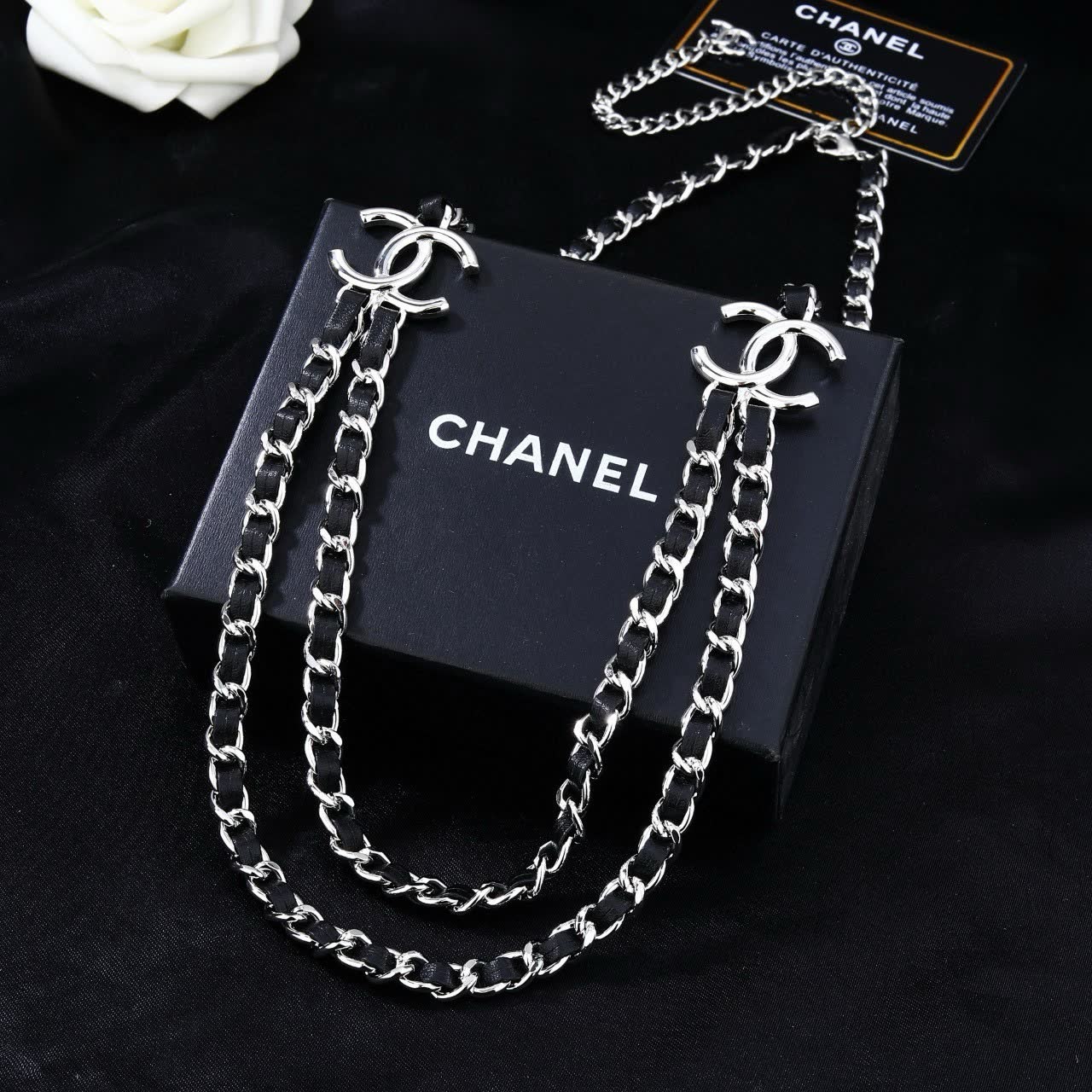 Chanel CC Logo Chain Necklace