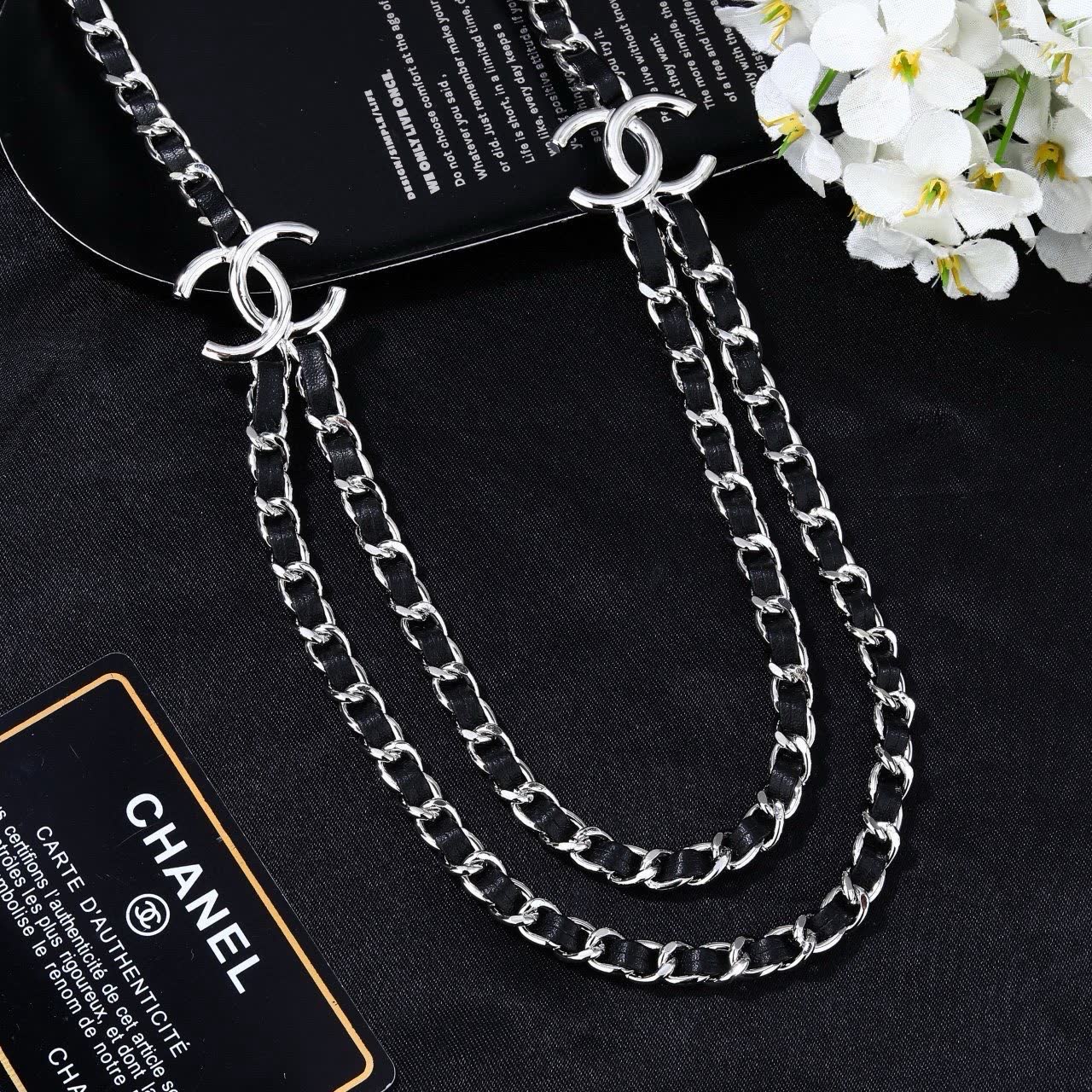 Chanel CC Logo Chain Necklace