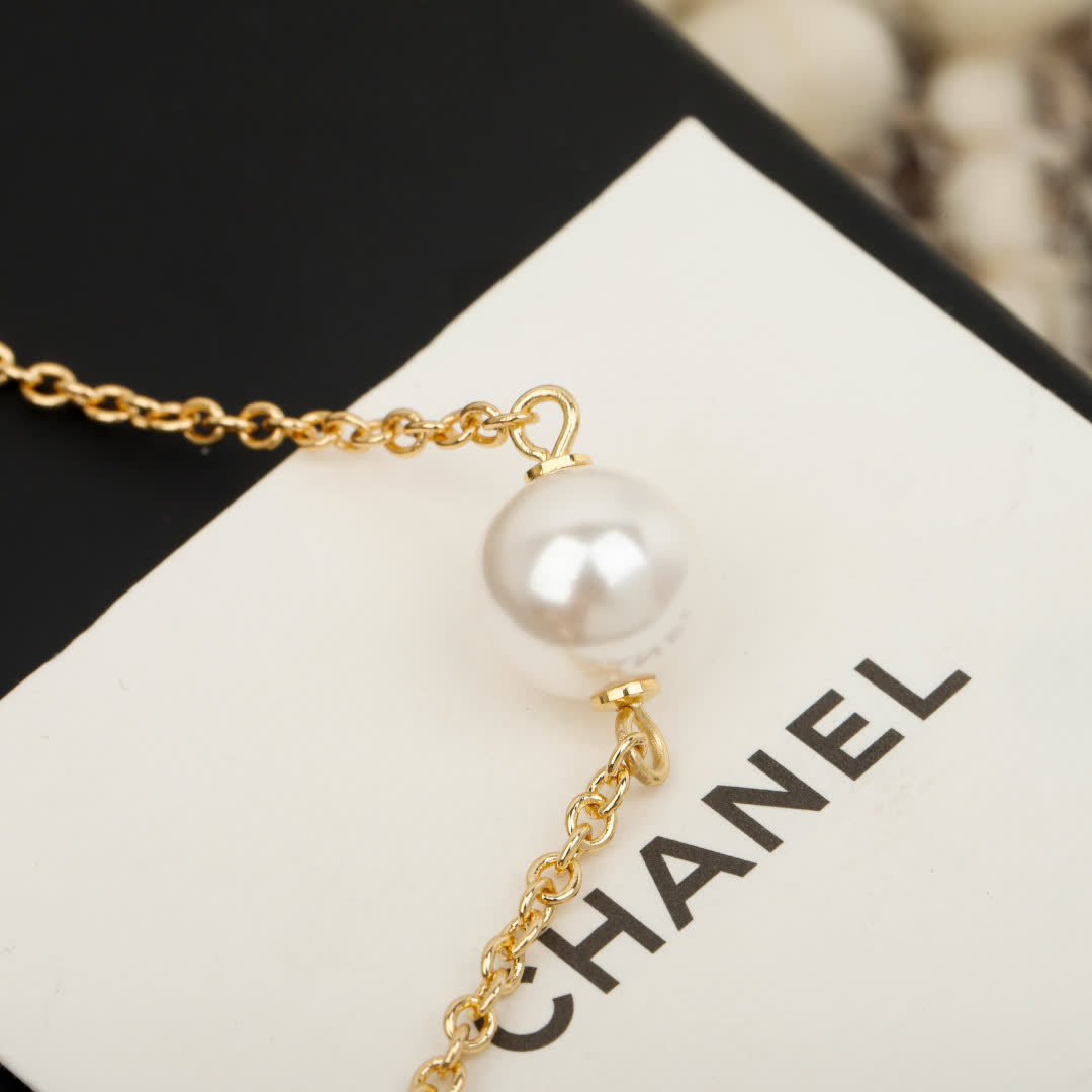 Chanel Pearl and Bead Necklace