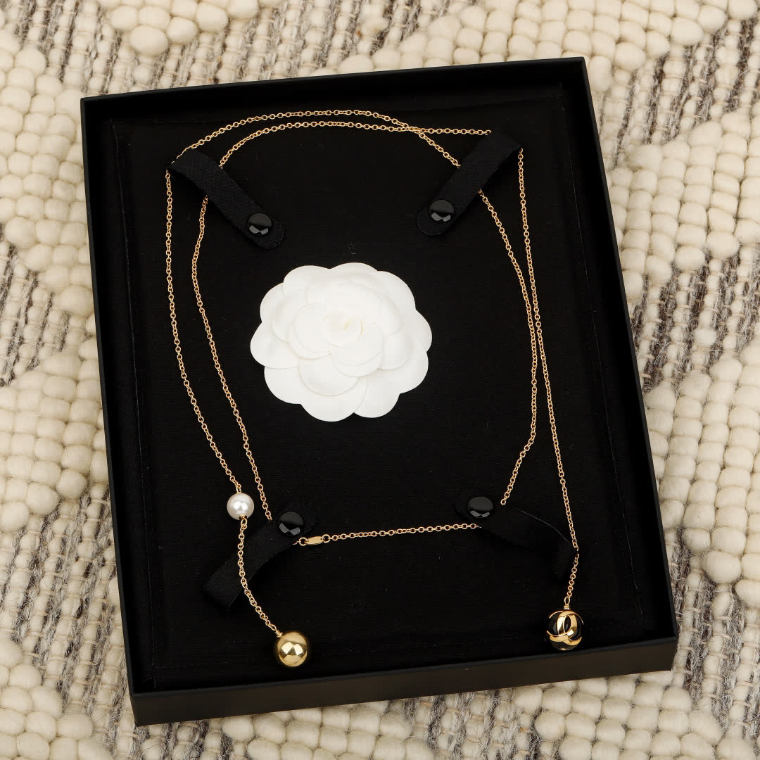 Chanel Pearl and Bead Necklace