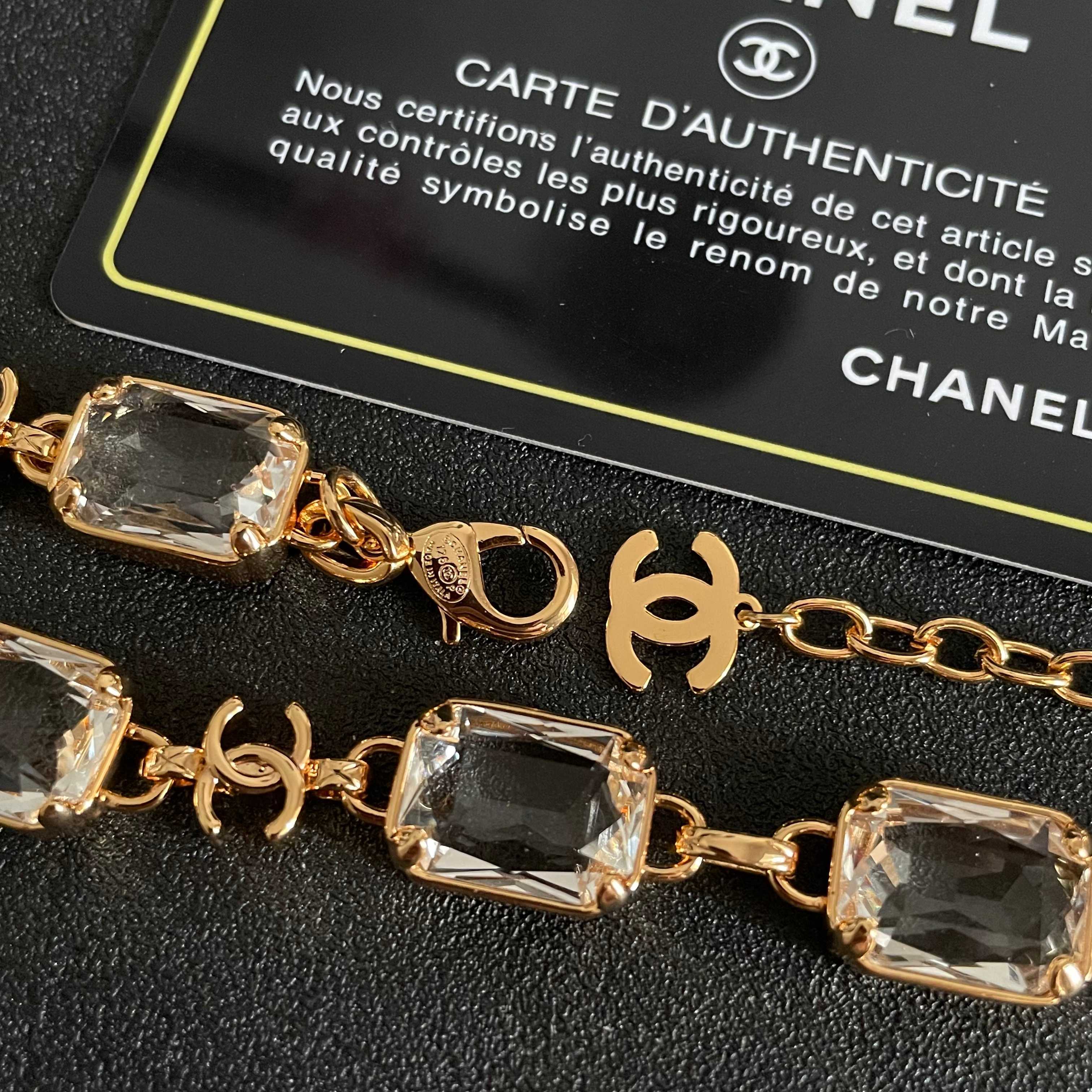 Chanel Pink Crystal Necklace