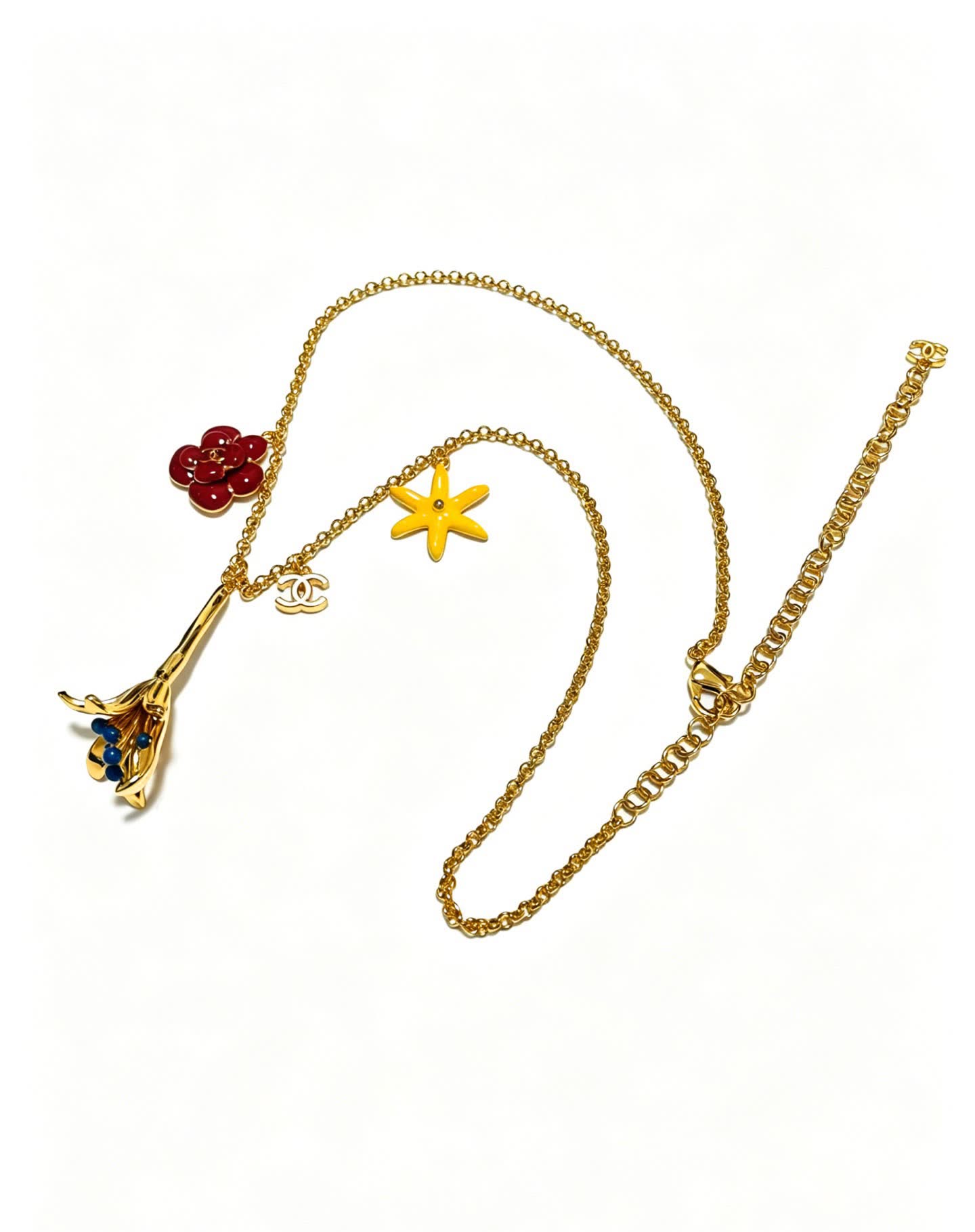 Chanel Gold-tone Necklace with Charms